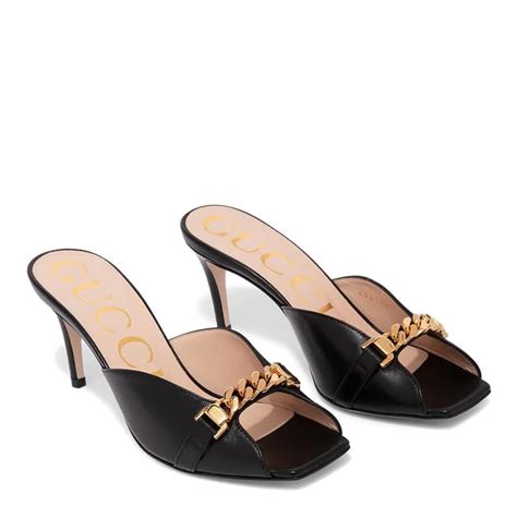 Gucci Women's Sylvie Chain Mules 